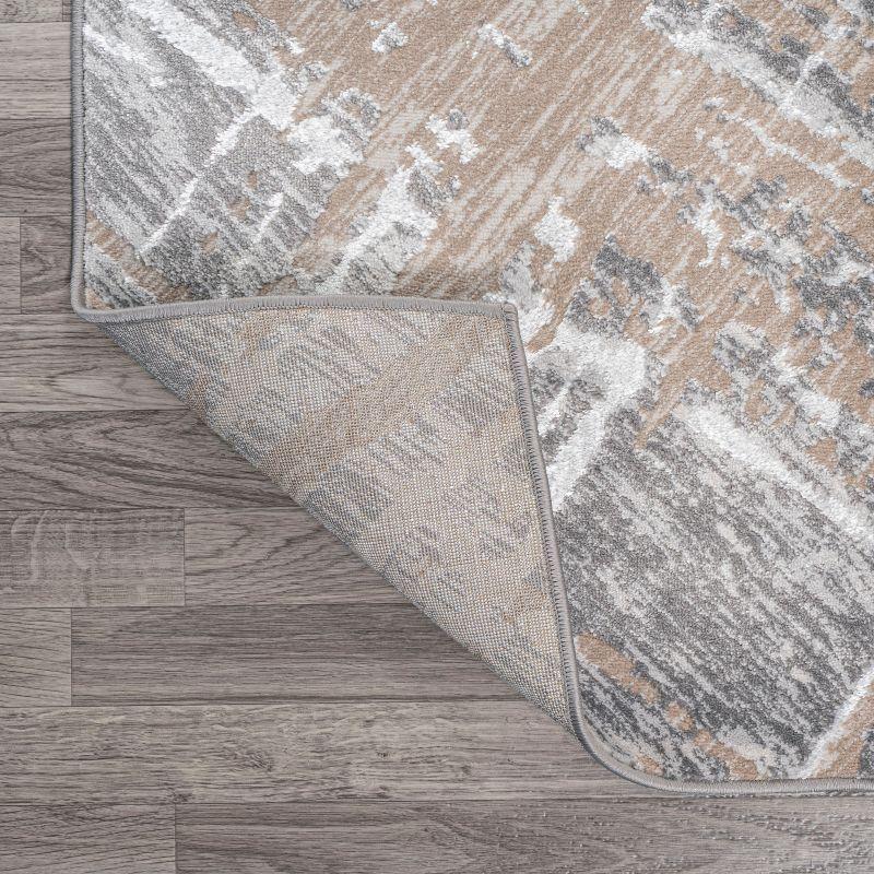 JONATHAN Y Slant Modern Abstract Beige/Gray 8 ft. x 10 ft. Area Rug