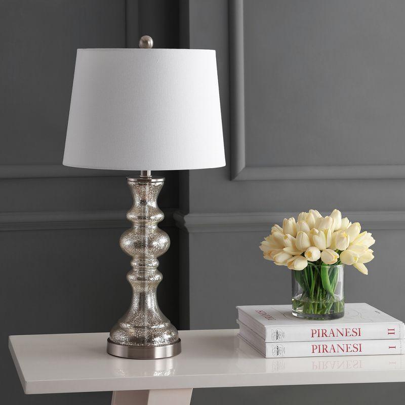 Jaiden Table Lamp - Silver/Ivory - Safavieh.
