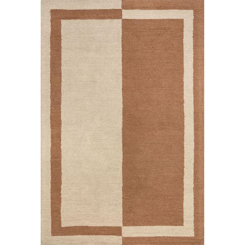 Arvin Olano x Rugs USA Gino Two-Tone Bordered Wool Area Rug