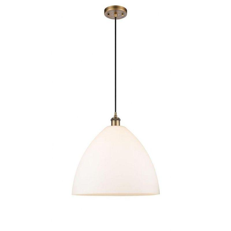 Innovations Lighting Bristol Glass 1 - Light Pendant in  Brushed Brass
