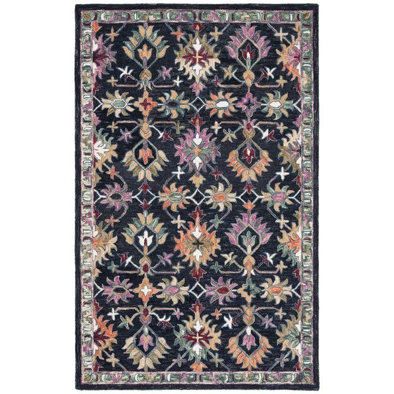 Aspen APN135 Hand Tufted Area Rug  - Black/Pink - 3'x5' - Safavieh.