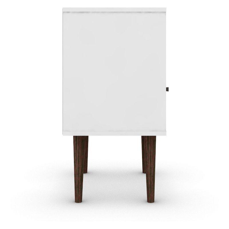 Liberty 1.0 Mid Century Modern Nightstand White/Aqua Blue - Manhattan Comfort