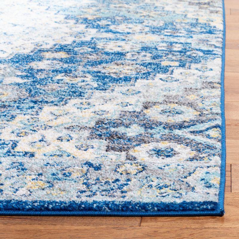 Madison MAD616 Power Loomed Area Rug - Navy/Creme - 6'7"x6'7" - Safavieh.
