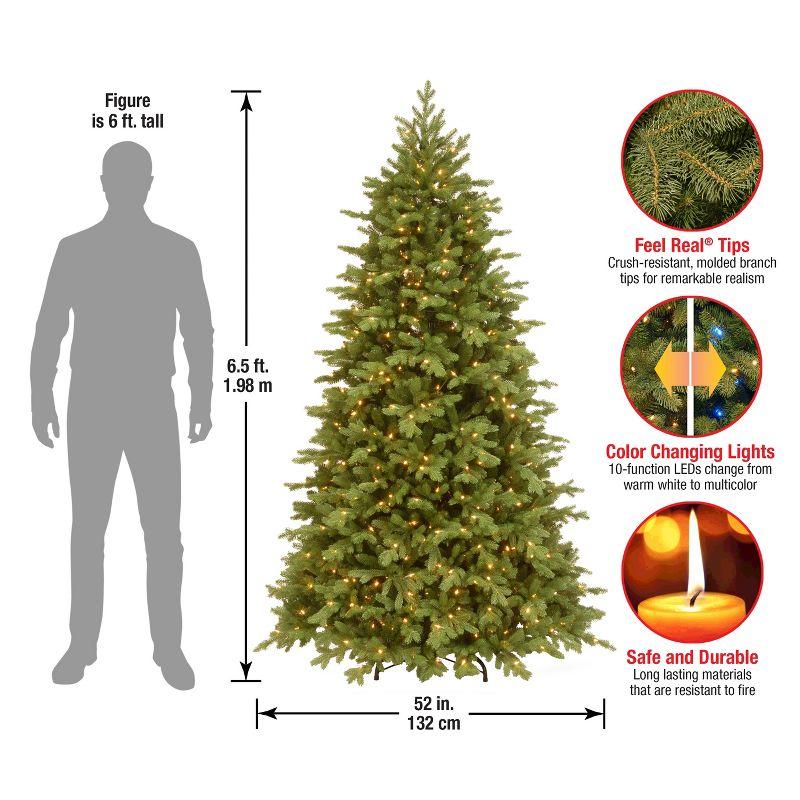 Prelit PowerConnect Princeton Fraser Fir Artificial Christmas Tree Dual Color Lights - National Tree Company