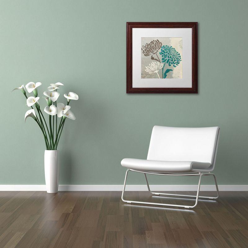 Wellington Studio 'Chrysanthemums II' Matted Framed Art-11x11