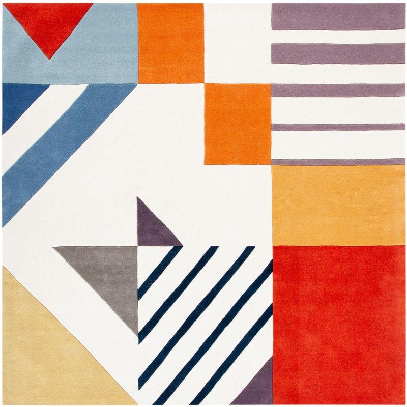 Tripoli Hand Tufted Wool Ivory/Multi Rug