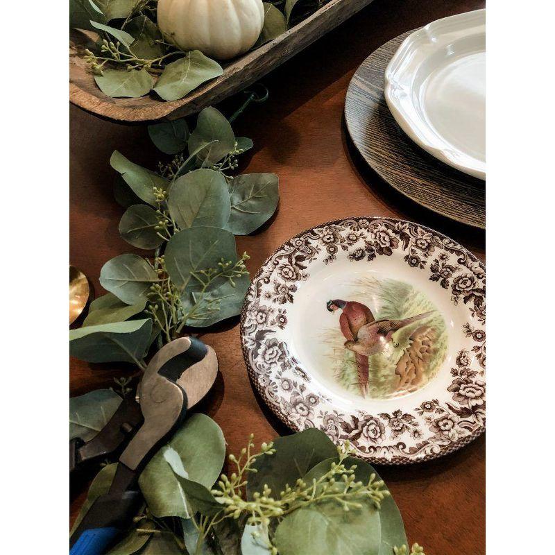 Countryside Elegance Ceramic White 5-Piece Entree Plate Set