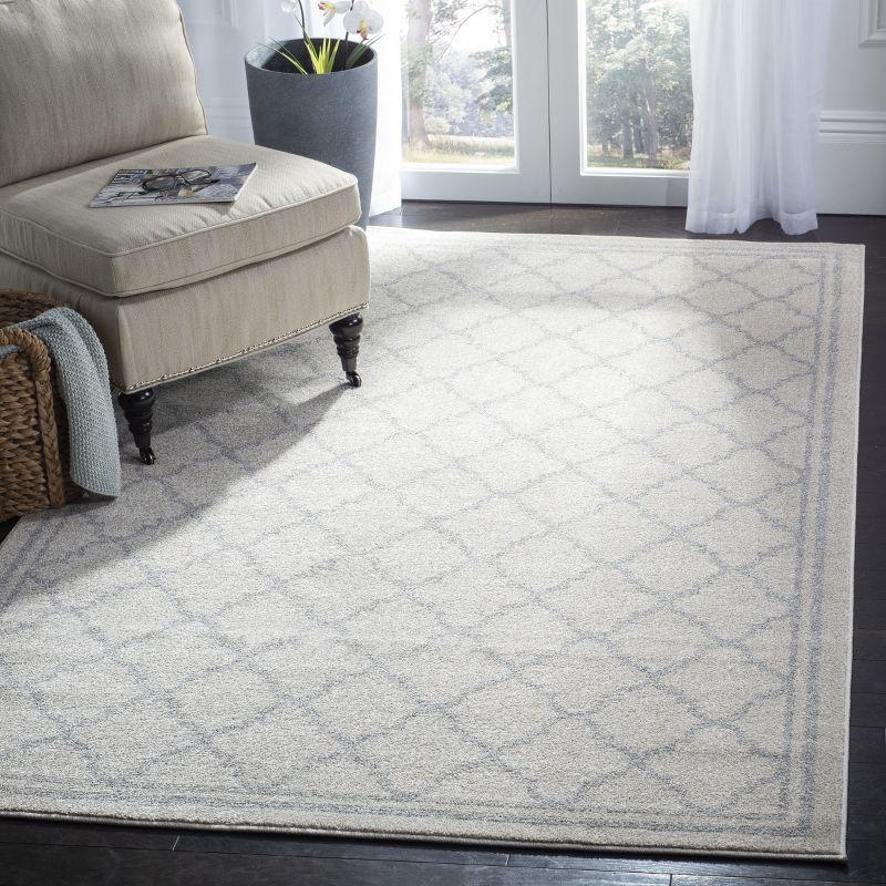 Amherst AMT422 Power Loomed Indoor Area Rug - Beige/Light Grey - 6'x9' - Safavieh
