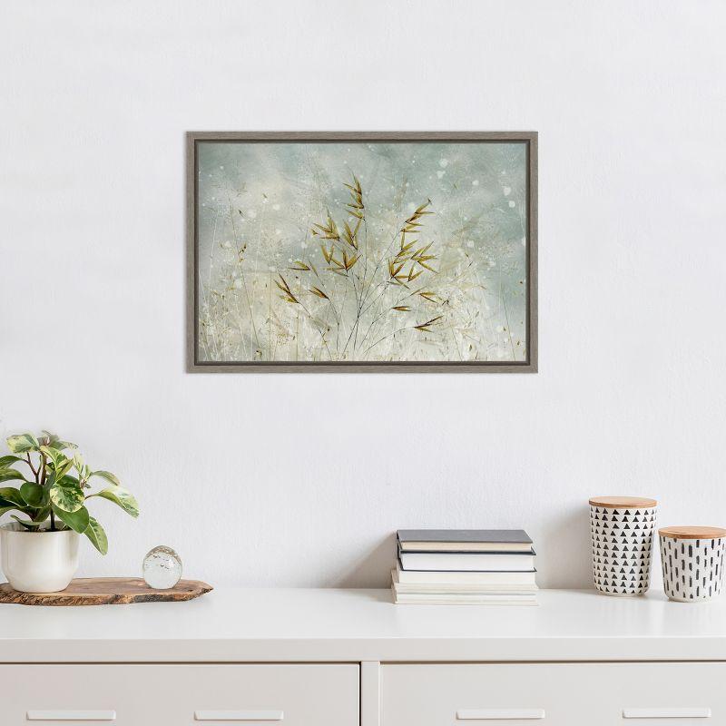 Amanti Art Wintertime Leaves by Nel Talen Canvas Wall Art Print Framed 23 x 16-in.