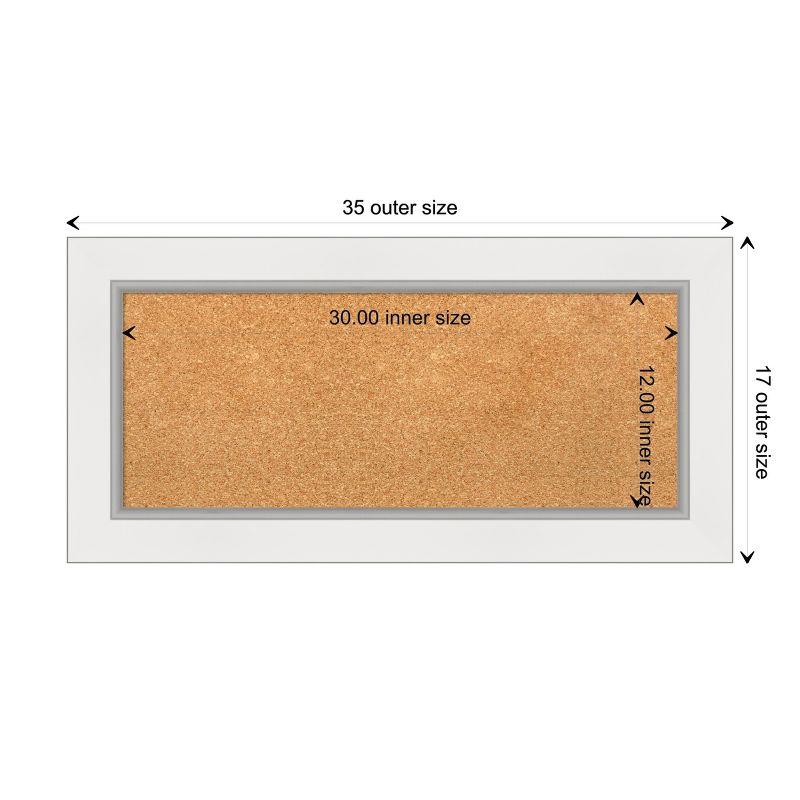 Amanti Art Eva Framed Corkboard, Natural Cork