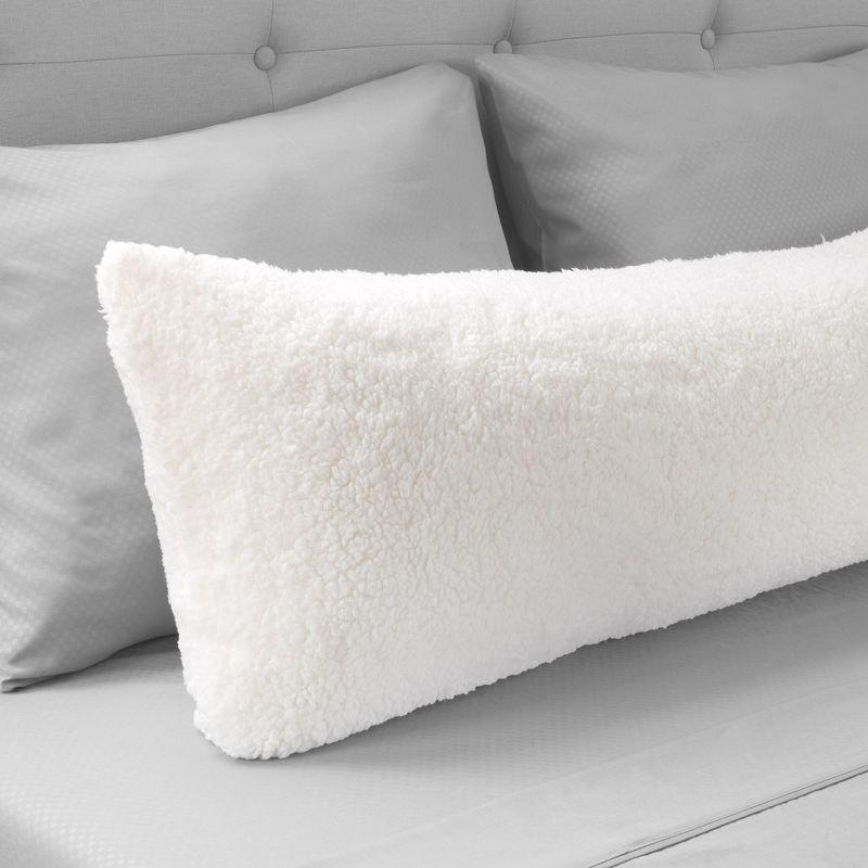 White Polyester Body Pillowcase with Zipper Closure