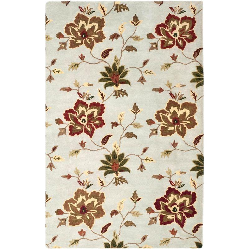 World Menagerie Arber Hand Tufted Wool Floral / Flower Rug