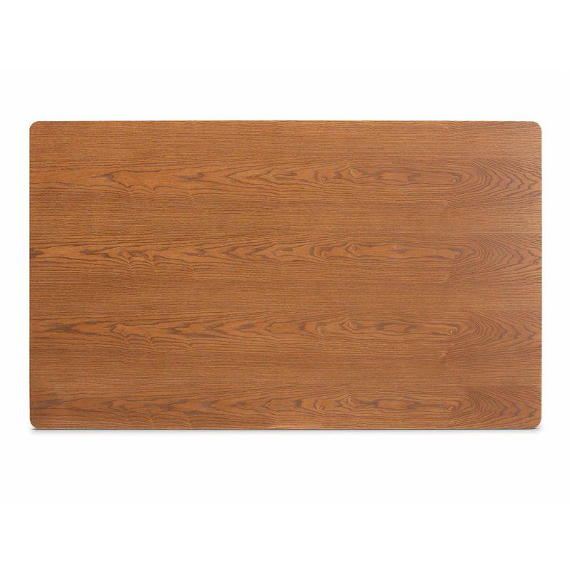 5pc Odessa Mid-Century Modern Dining Set: Corner Bench, Chairs & Table - Baxton Studio