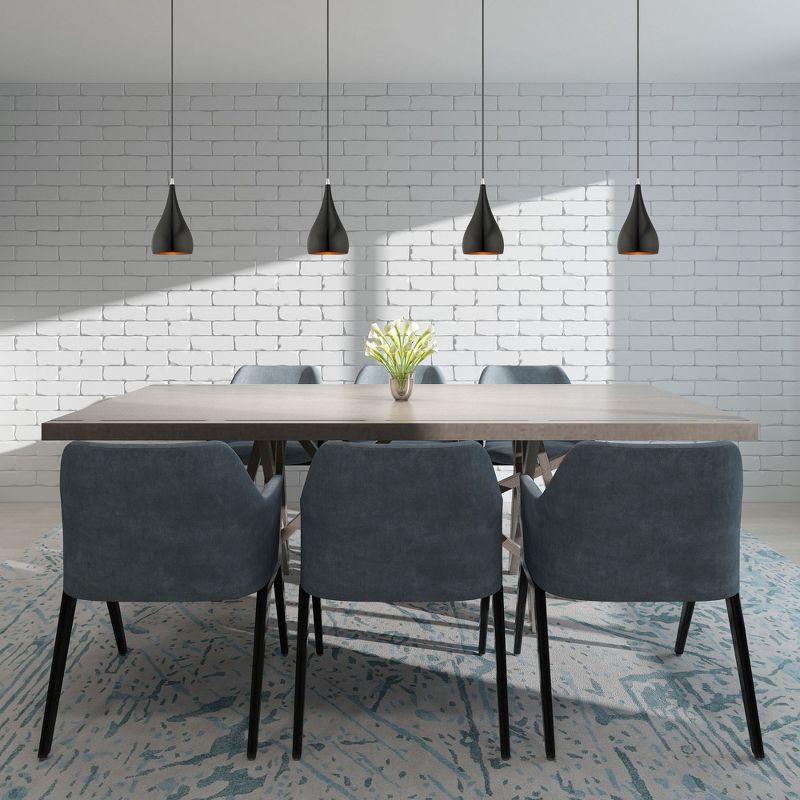 Schultz Single Light Metal Dimmable Pendant