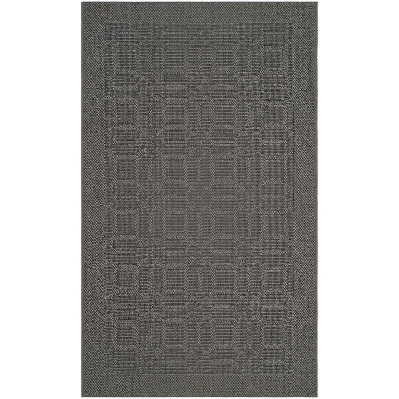 Palm Beach PAB323 Jacquard Weave Indoor Area Rug - Ash - 4'x6' - Safavieh.
