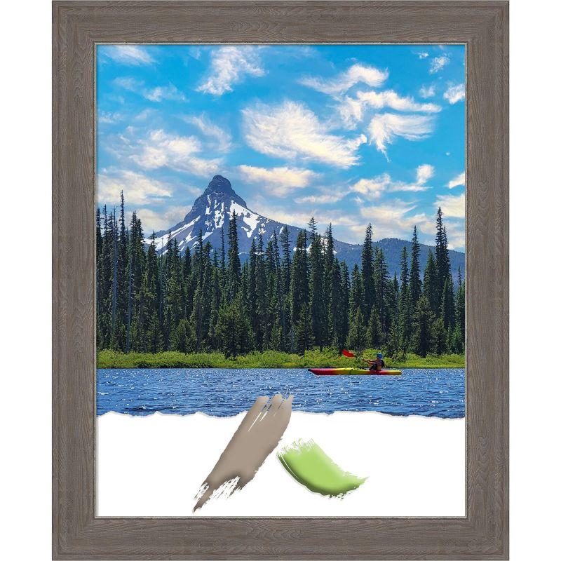 Amanti Art Alta Brown Grey Picture Frame Opening Size 22x28 in.