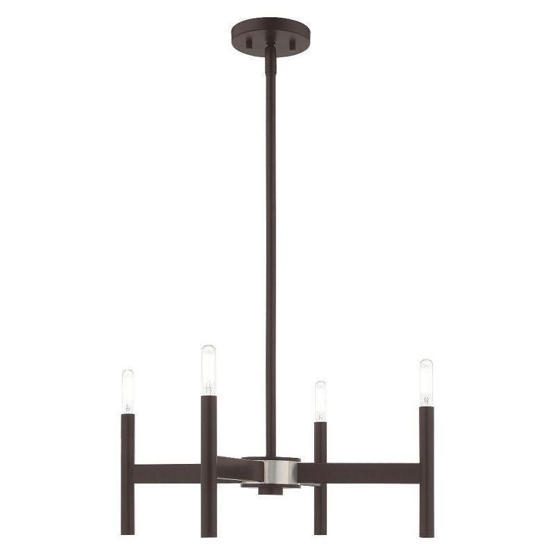 Livex Lighting Copenhagen 4 - Light Chandelier in  Bronze