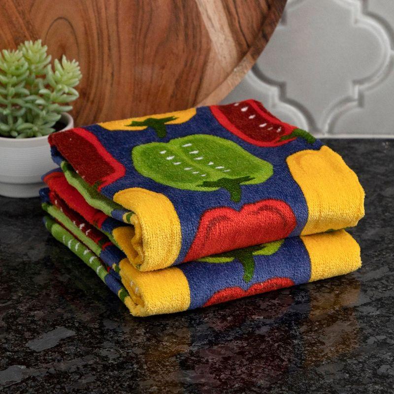 T-fal Print Fiber Reactive Kitchen Towel, Two Pack