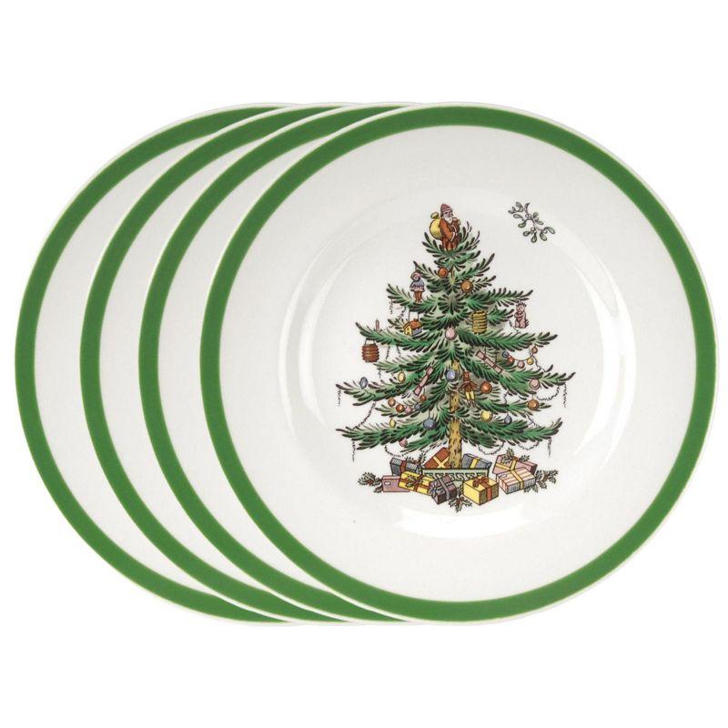 Spode Christmas Tree Dinner Plates (Set of 4)