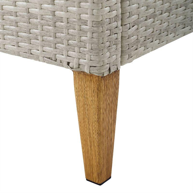 Capella Outdoor Wicker 2 Pc Chair Set Gray/Acorn - Crosley