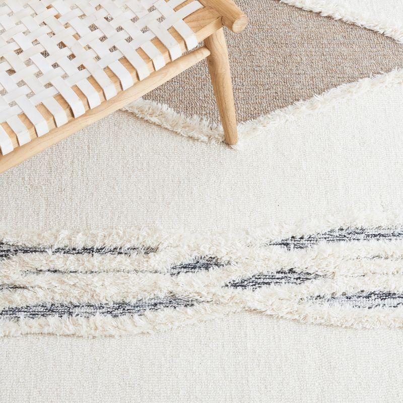 Casablanca CSB981 Hand Tufted Indoor Area Rug - Ivory/Brown - 6'x6' - Safavieh