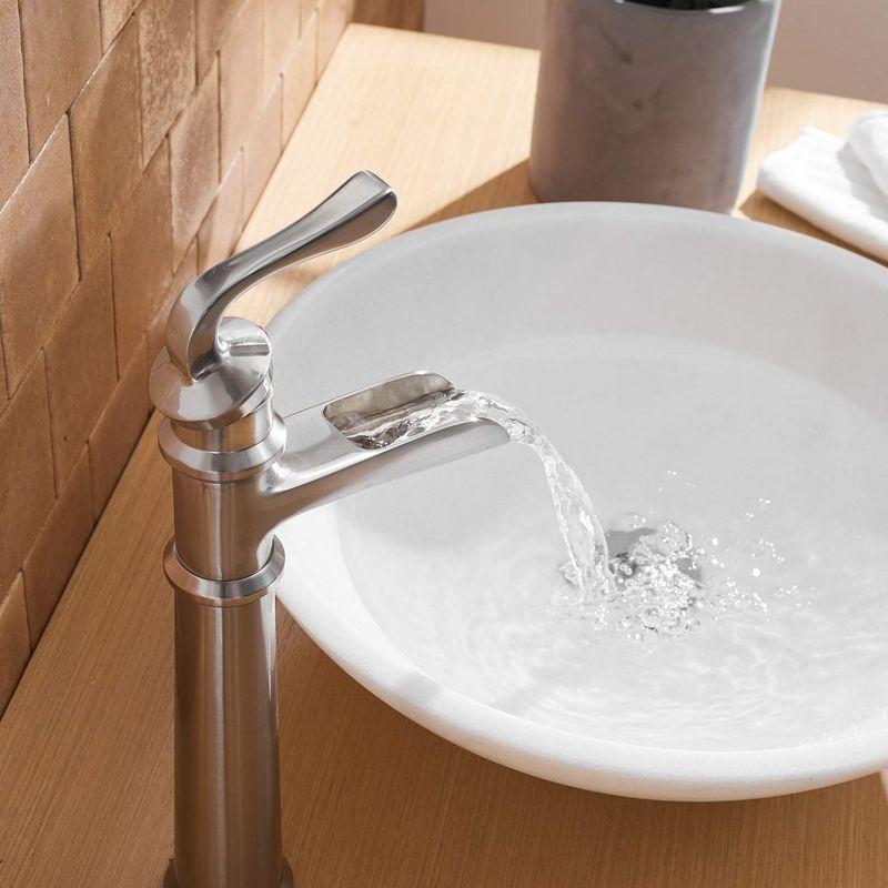 BWE Waterfall Single Hole Single-Handle Vessel Bathroom Faucet