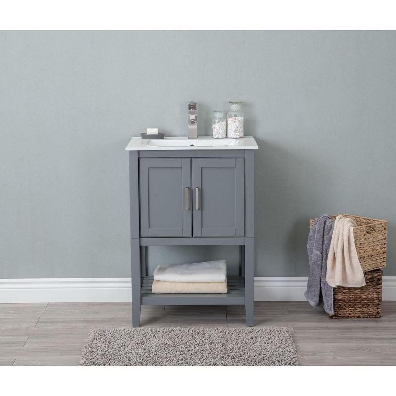 Legion Furniture 24 Inches Kd Westchester Gray Sink Vanity