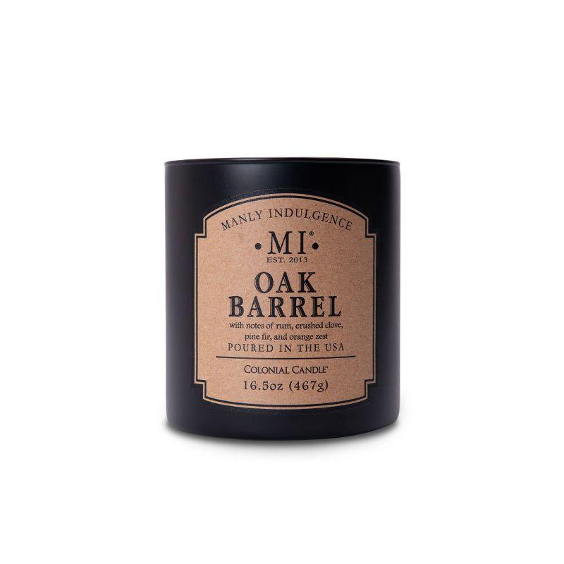 16.5oz Jar Candle Classic Collection Oak Barrel - Manly Indulgence