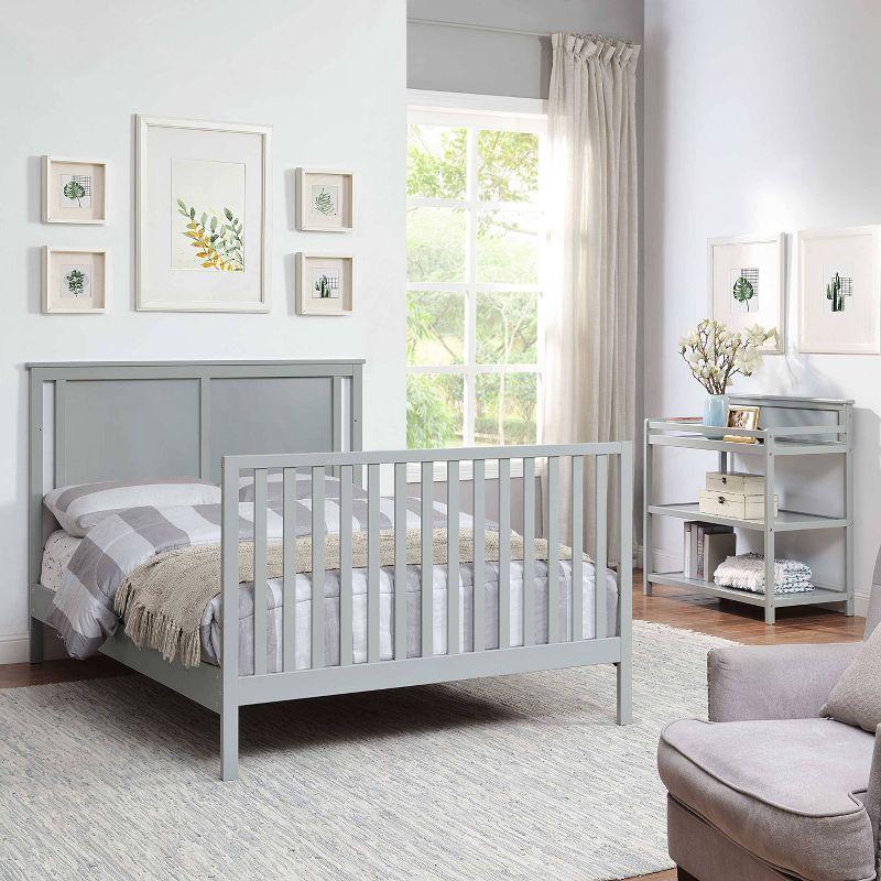 Connelly Gray 4-in-1 Convertible Crib with Veneer Panels