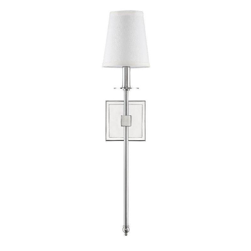 Savoy House Monroe 1 - Light Wall Light in  Polished Nickel