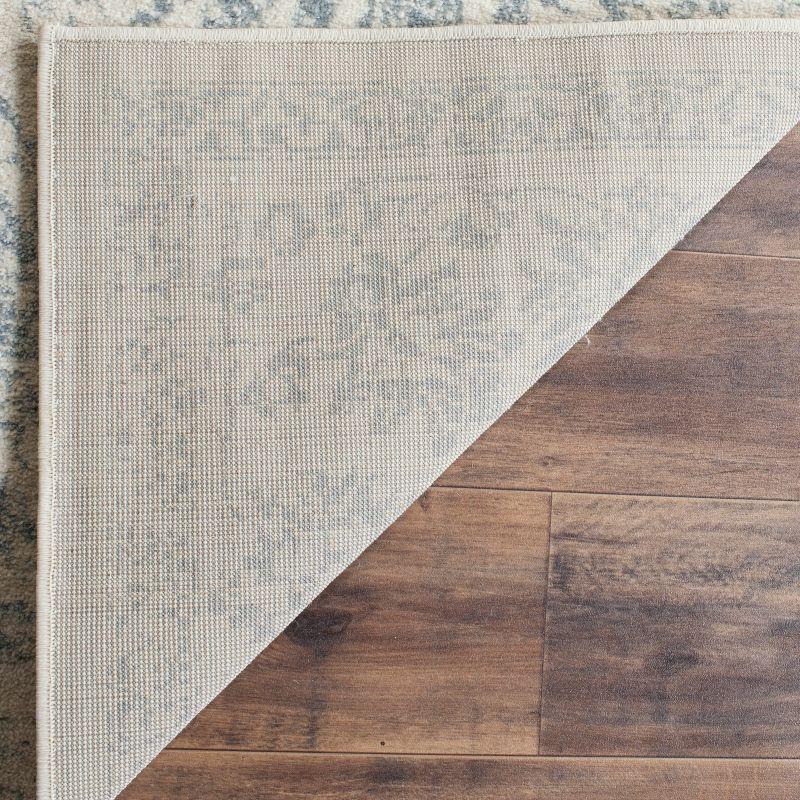 Adirondack ADR109 Non-Shedding Power Loomed Indoor Accent Rug - Ivory/Slate - 3'x5' - Safavieh