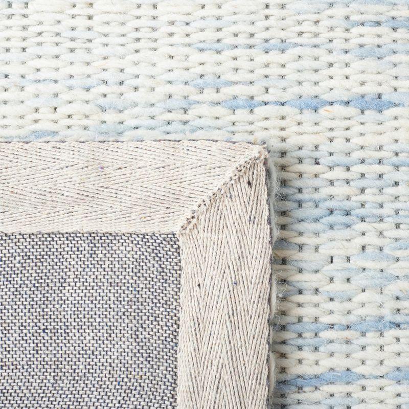 Marbella MRB311 Hand Woven Indoor Area Rug - Blue/Ivory - 5'x8' - Safavieh