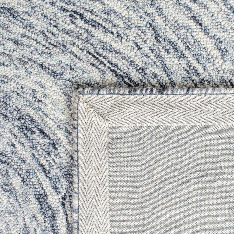 Ikat IKT633 Hand Tufted Area Rug - Silver/Grey - 8'x10' - Safavieh