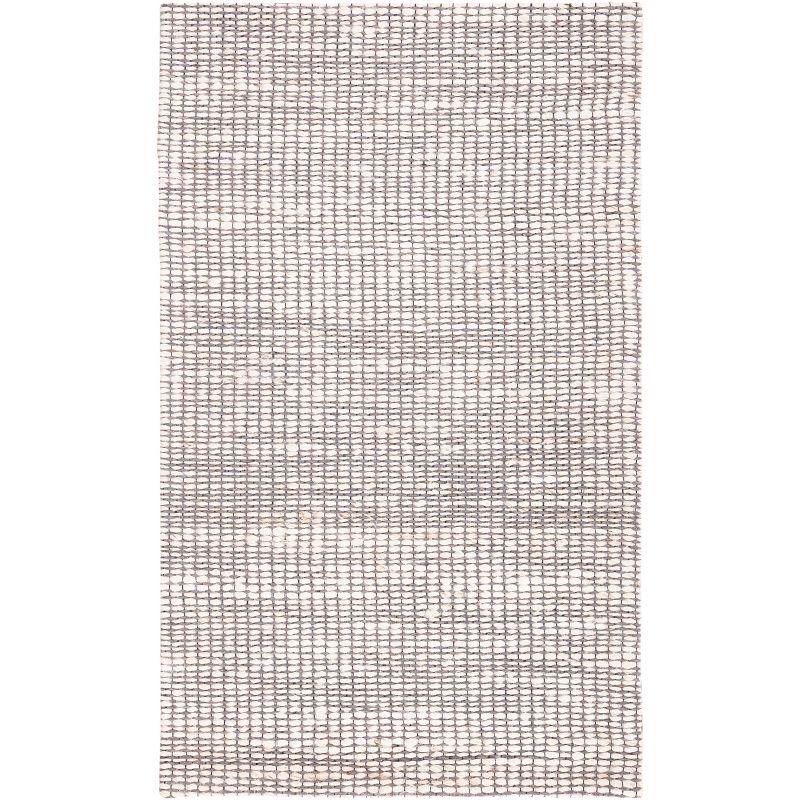 Ivory Elegance Hand-Woven Flatweave 3' x 5' Wool-Viscose Blend Rug