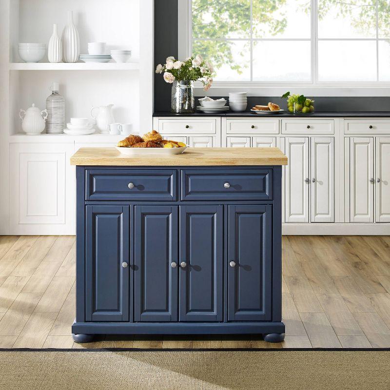 Madison Solid Wood Top Kitchen Island