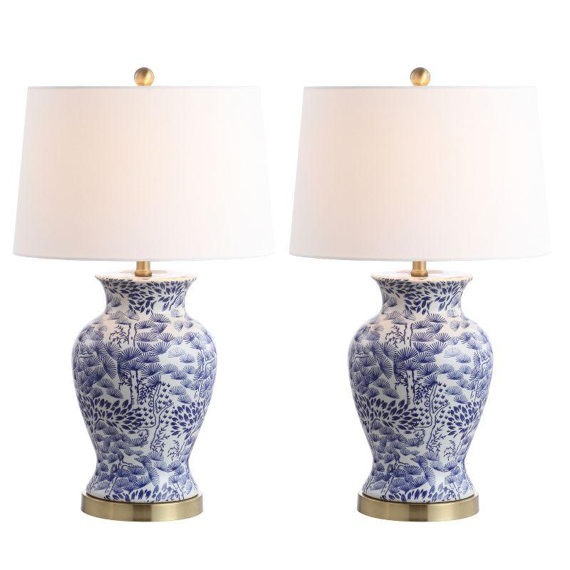 Alona Table Lamp (Set of 2) - Blue/White - Safavieh.