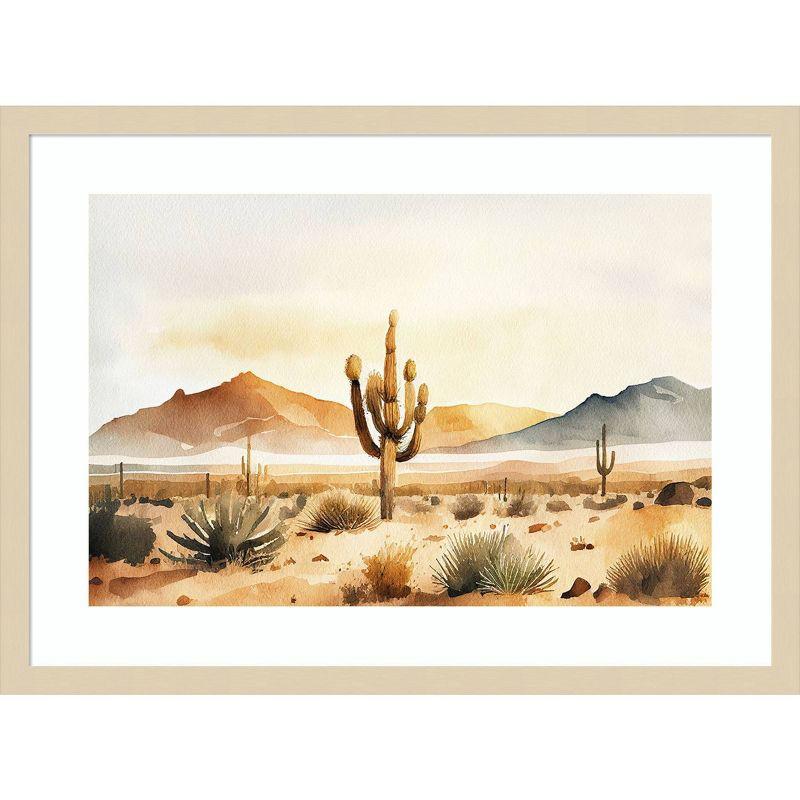 Amanti Art 25"x19" Through the Desert II by Andrea Haase Wood Framed Wall Art Print