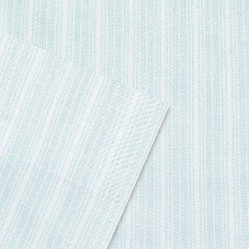 Full 300 Thread Count Printed Pattern Cotton Sheet Set Blue Hint - Laura Ashley
