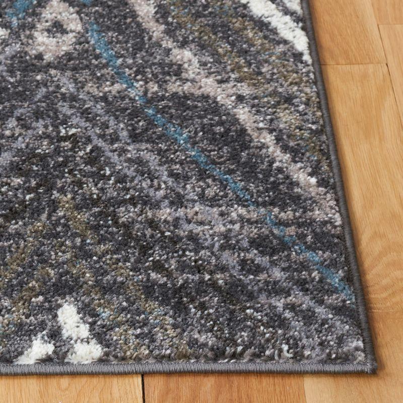Amsterdam AMS110 Power Loomed Indoor Area Rug - Dark Grey/Grey - 8'x10' - Safavieh