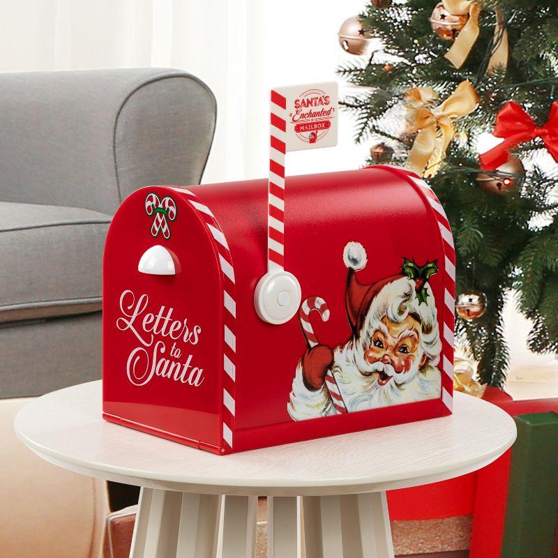 Mr. Christmas Magic of Christmas 10 in. Santa's Enchanted Mailbox