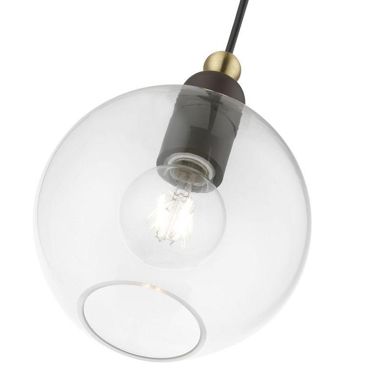 Livex Lighting Downtown 1 - Light Pendant in  Bronze/Antique Brass