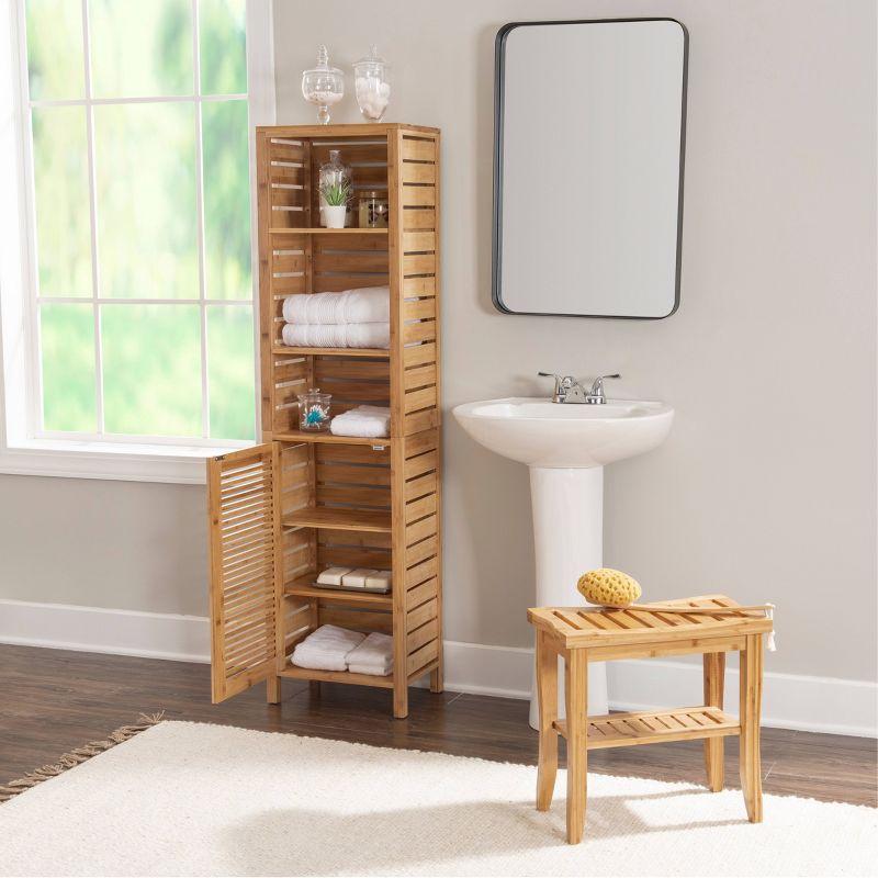 Bracken Tall Cabinet Natural - Linon