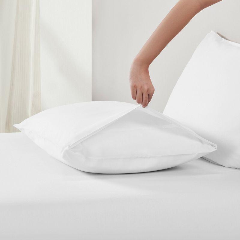 Soft 100% Cotton Sheets Set - Cooling Durable Sateen, Deep Pocket - by California Design Den - Bright White, Twin