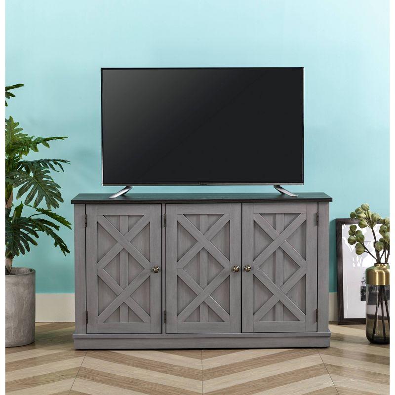 48" TV Stand for TVs up to 55" Gray - Home Essentials