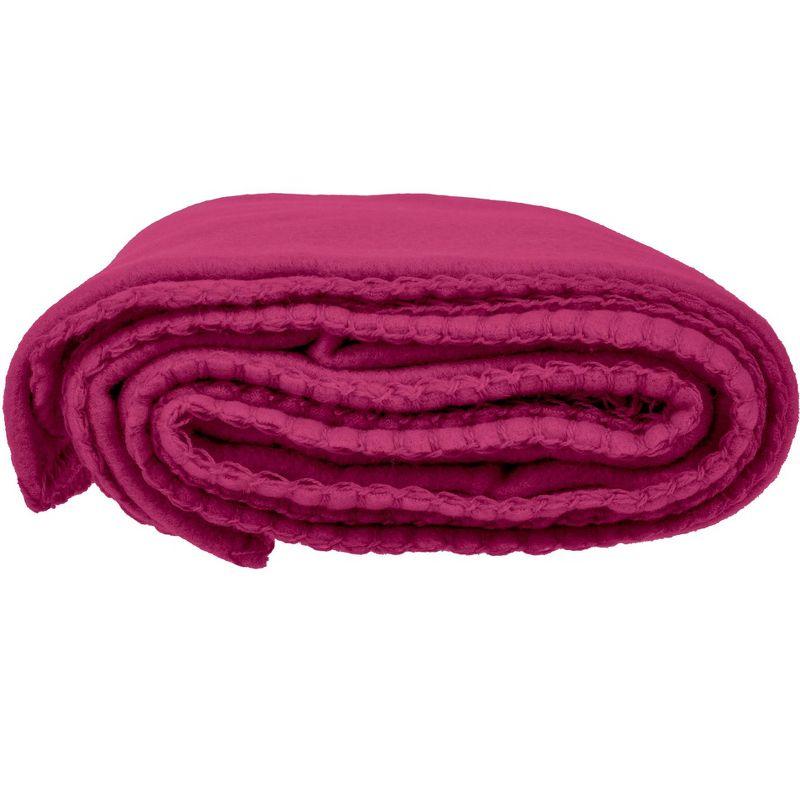 Imperial Home Cozy Comfort 50 x 60 Inch Cozy Fleece Throw Blanket