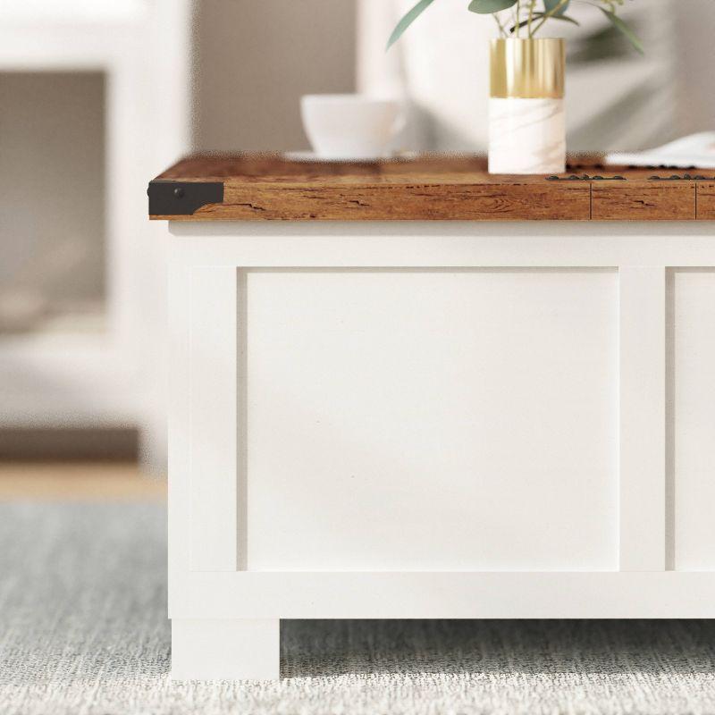 Taylor & Logan Willard Modern Farmhouse Storage Coffee Table