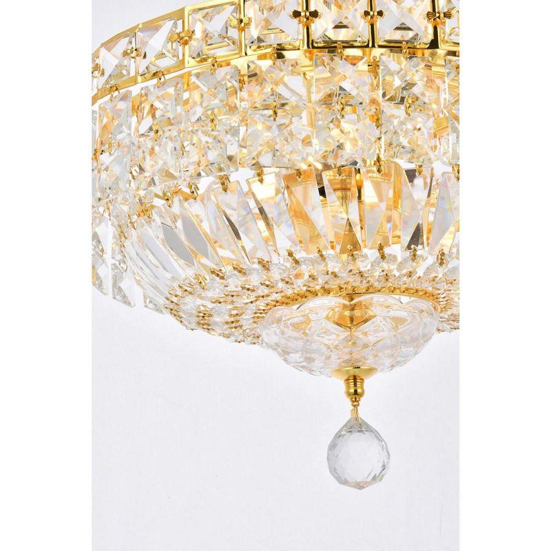 Elegant Lighting Tranquil 6 light Gold Pendant Clear Royal Cut Crystal