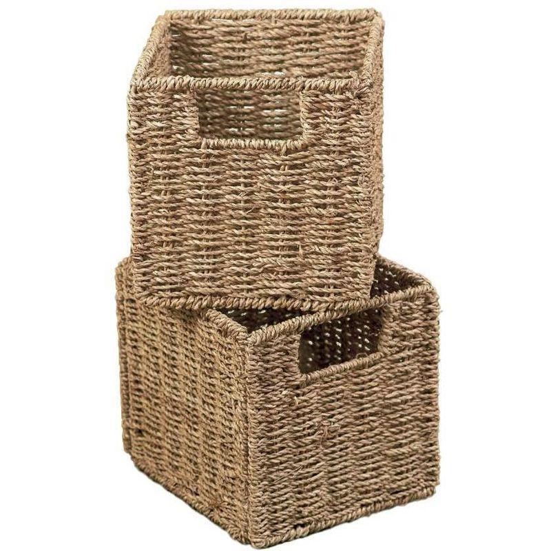 The Lakeside Collection Set of 2 Seagrass Storage Baskets