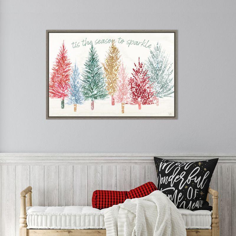 Amanti Art Holiday Sparkle I by Dina June Canvas Wall Art Print Framed 33 x 23-in.