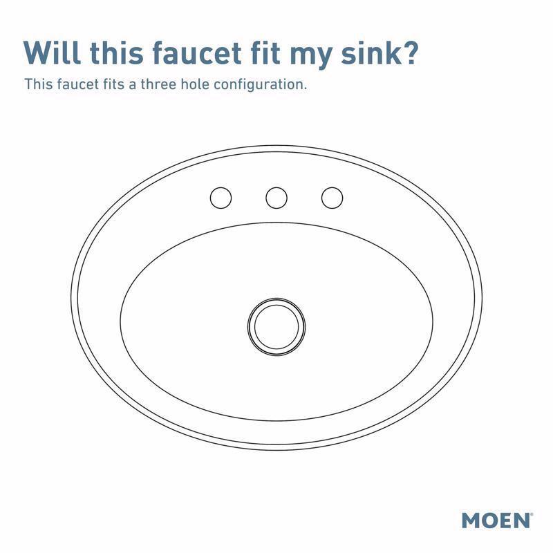 Moen WS84503 Adler Centerset Bathroom Faucet